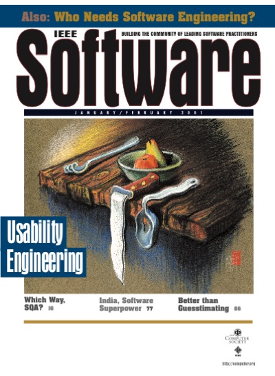 2001, no. 1: usability engineering 2001, no. 1: usability engineering