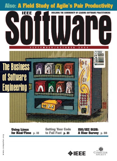 2004, no. 5: the business of software engineering 2004, no. 5: the business of software engineering