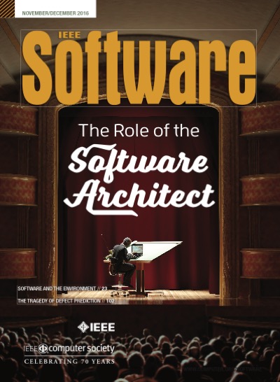 2016, no. 6: the role of the software architect 2016, no. 6: the role of the software architect